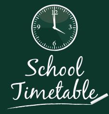 School timetable Vector illustration II