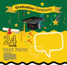 Graduation ceremony invitation