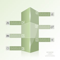 Modern template in the form of a box N2
