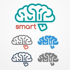 Brain logo set N3