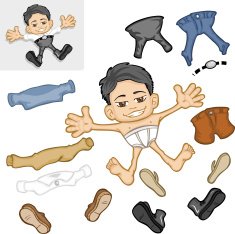 Dress up Asian Boy
