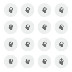 Brain Icon Set