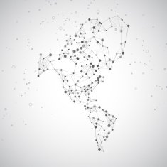 North and South America map N6