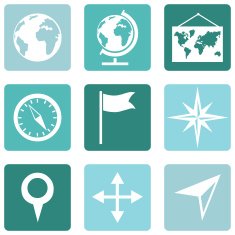 Vector Set of Geography Icons N22