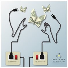 Electric Wire Line Business Infographic N2