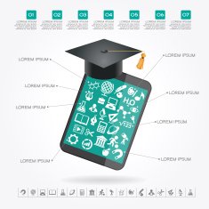 e-learning infographic background N5