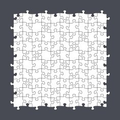 Seamless Puzzle Template 10x10