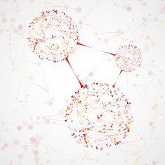 Abstract molecular structure network connection N4