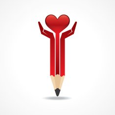 Save life concept with pencil hands