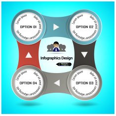 Concept of colorful chain banners template N5