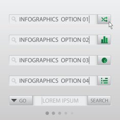 Search Box Infographic Design Template