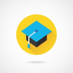 Vector Professor Hat Icon N3