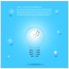 creative light bulb signs on background N2