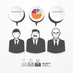 icons business people with dialog speech bubbles N2