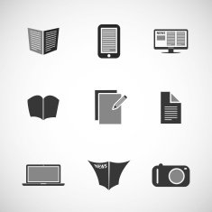 Icon Set - Business IT Media Everyday Life N4