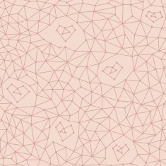 Seamless pattern crystal lattice and hearts