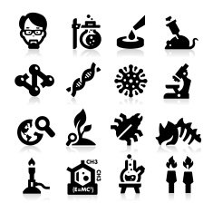 Science and Research Icons N4
