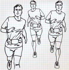 Male runner sketch illustration N8 free image download