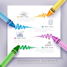 business education crayon Infographics