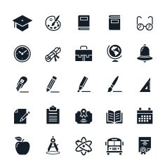 Education icons N321