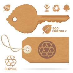 Wooden Eco Symbols