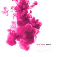 Liquid ink cloud Vector abstract background Isolated element N23