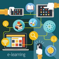 School Online E-Learning E-Book Media Connection