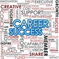 Career success word cloud