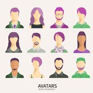 Set of avatar icons N12