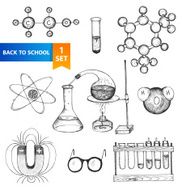 Education chemistry and physics set N2