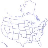 USA Map N6