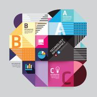 Modern Design Minimal style infographic template N28