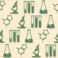 seamless background with laboratory equipment N4