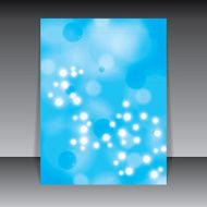 Molecule illustration blue background N13