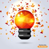 Light Bulb with Triangle Pattern background N2