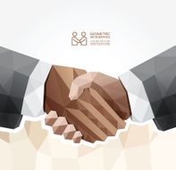 Geometric Modern handshake Design