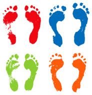 Colorful Footprints N2