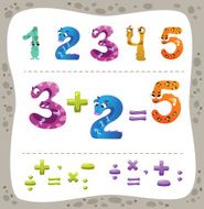 Vector Set of Cartoon Monsters N2