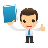 Funny Cartoon Office Worker N20