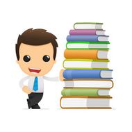 Funny Cartoon Office Worker N21
