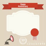 Anniversary design elements