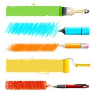 Vector paint icon set
