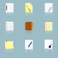 Vector document icons