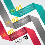 Abstract banner vector in three step N3