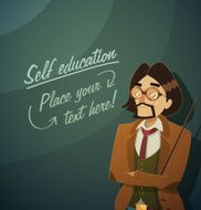 Teacher character Vector illustration