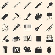 Vector Set of Art Icons N25