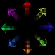 dot style color arrow