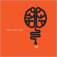 Creative brain concept Business and education