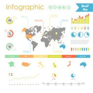 Vector set elements of infographics World map and information graphics N2