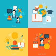 Education icons flat N5